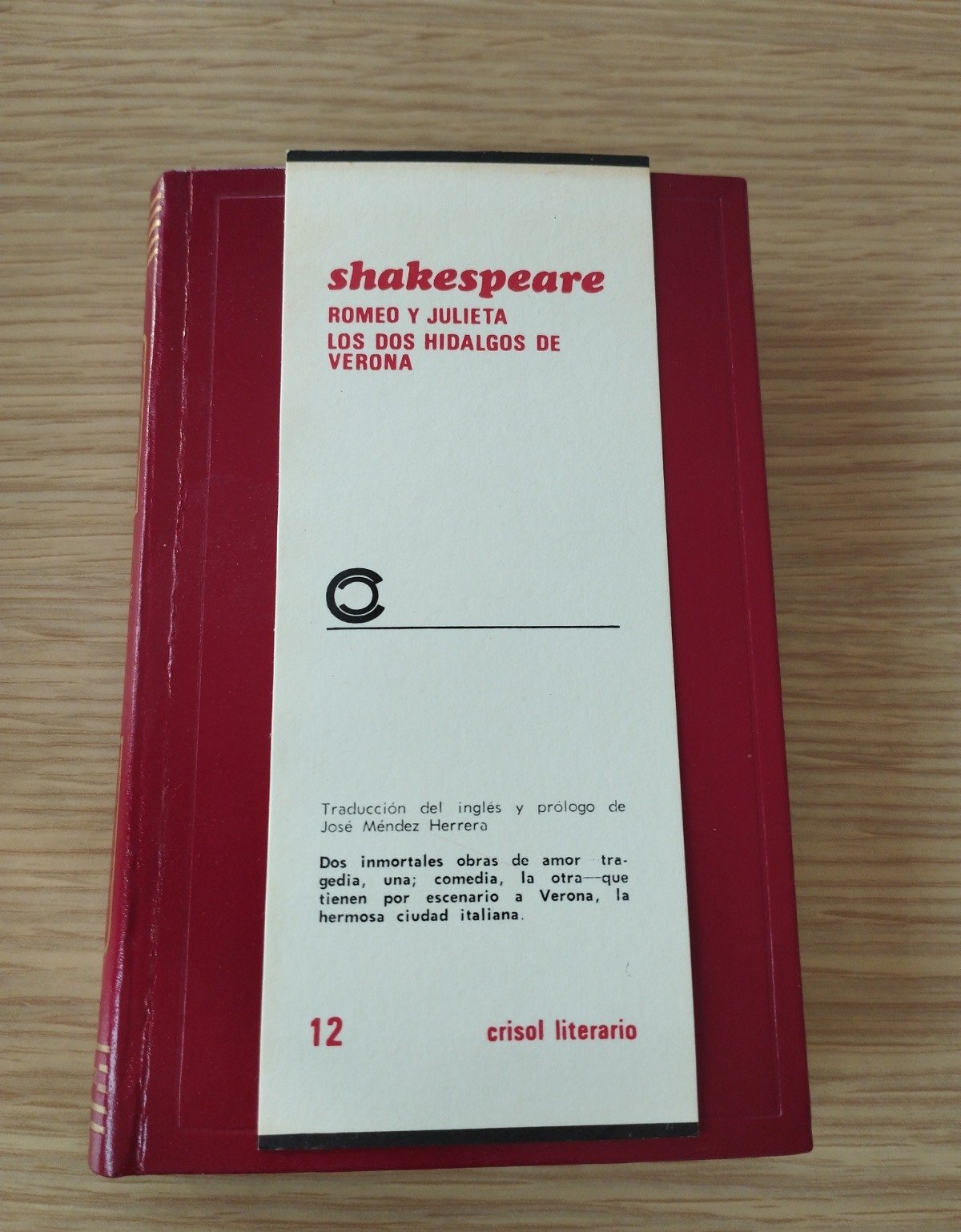 Crisol – Aguilar – Romeo y Julieta – William Shakespeare – 1969