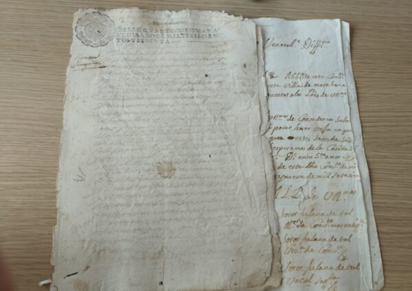 Timbrología – Sello Qvarto – 1660 – 10 Maravedís – 10 páginas