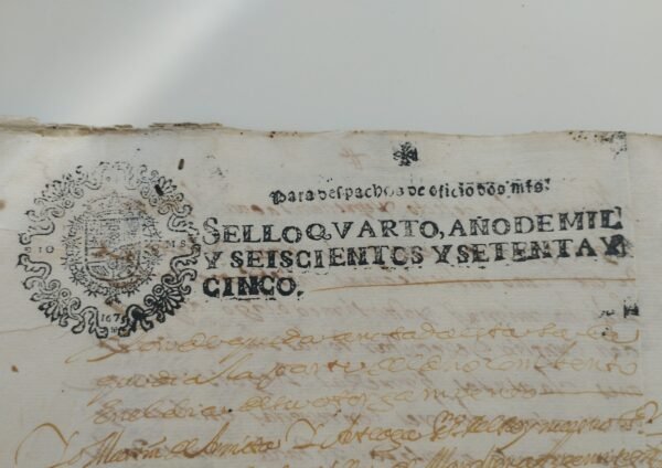 Timbrología – Legajo manuscritos SXVI y XVII – 6 sellos