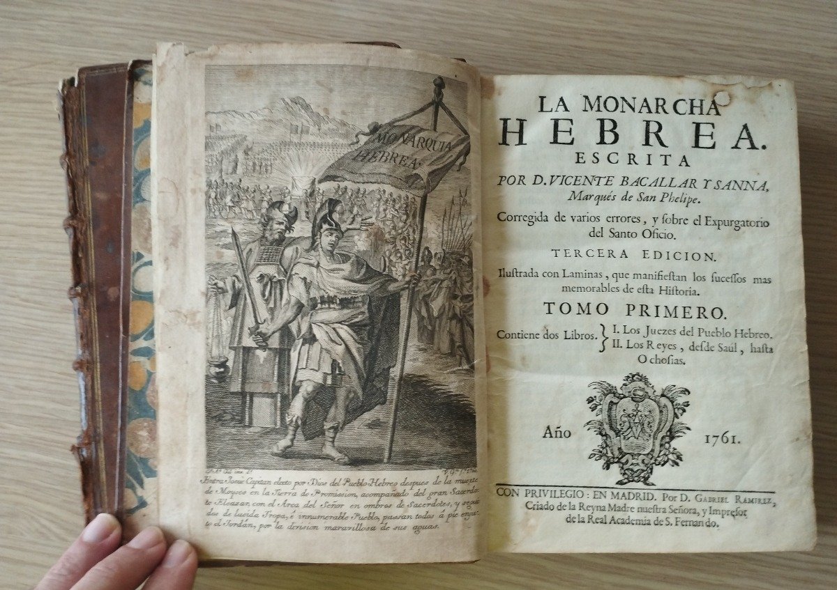 La monarchia Hebrea – 1761 – libro antiguo