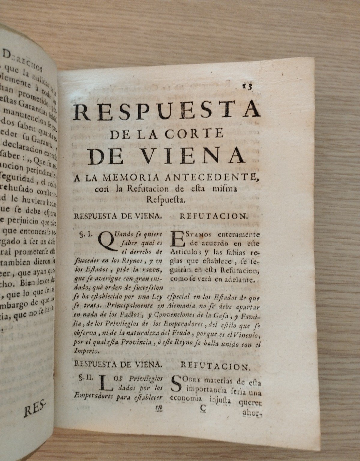 Exposicion de los derechos del Rey – 1742