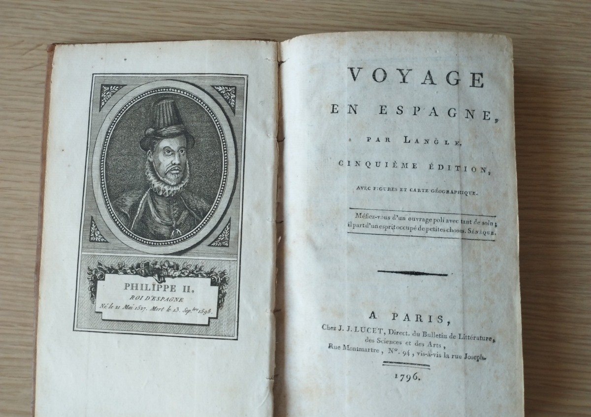 Voyage en Espagne – 1796 – Mapa plegado