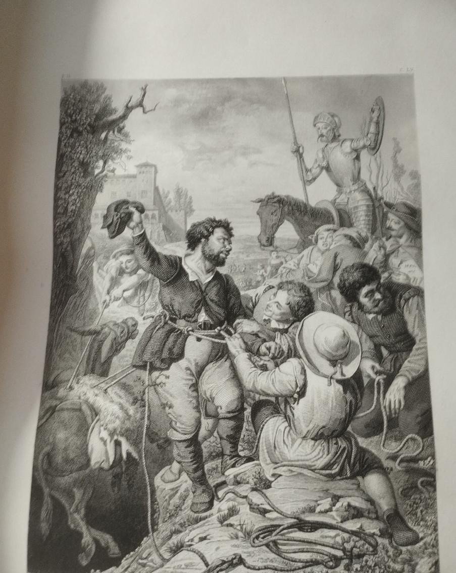 Don Quijote de la Mancha – Tomas Gorchs – 1863 – 2 Tomos – Folio Elefante – Carta Tomas Gorchs