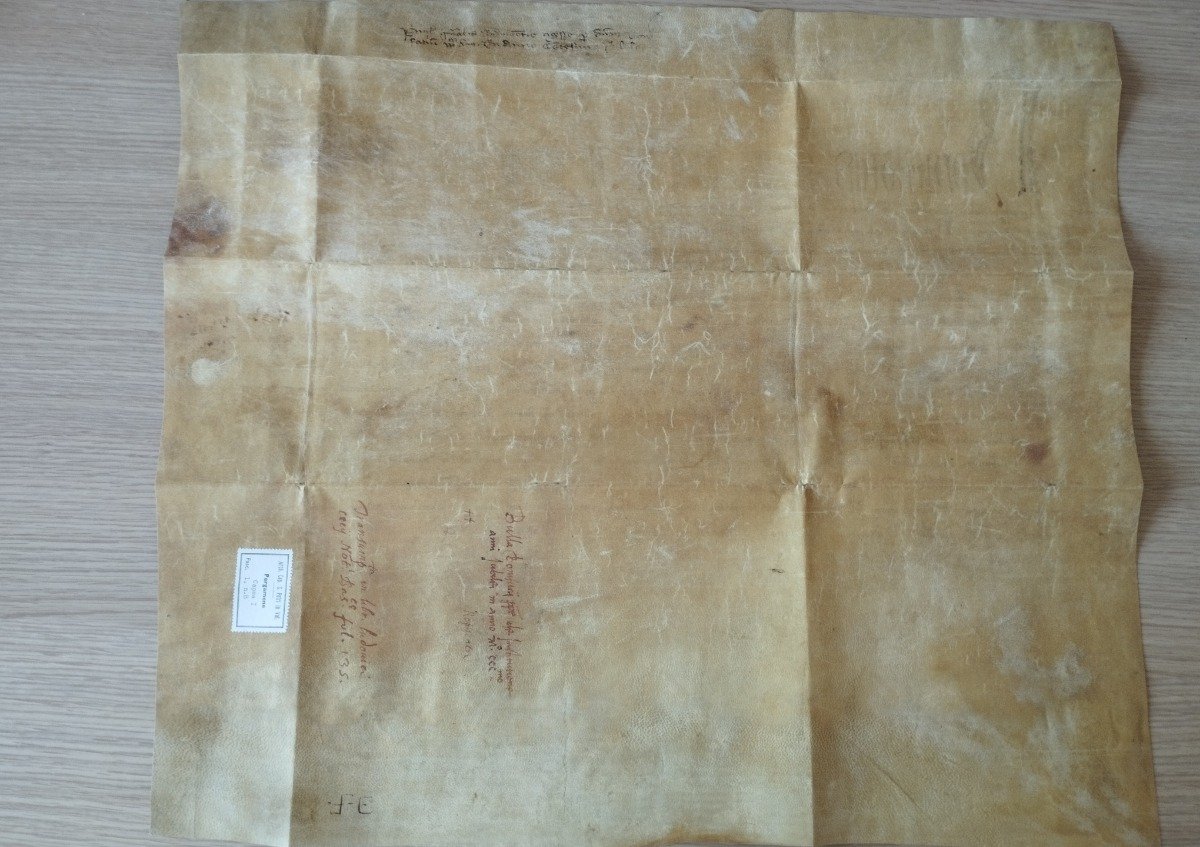 Bula ”Antiquorum habet fida relatio” – Bonifacio VIII – 22 febrero 1300 – Facsimil